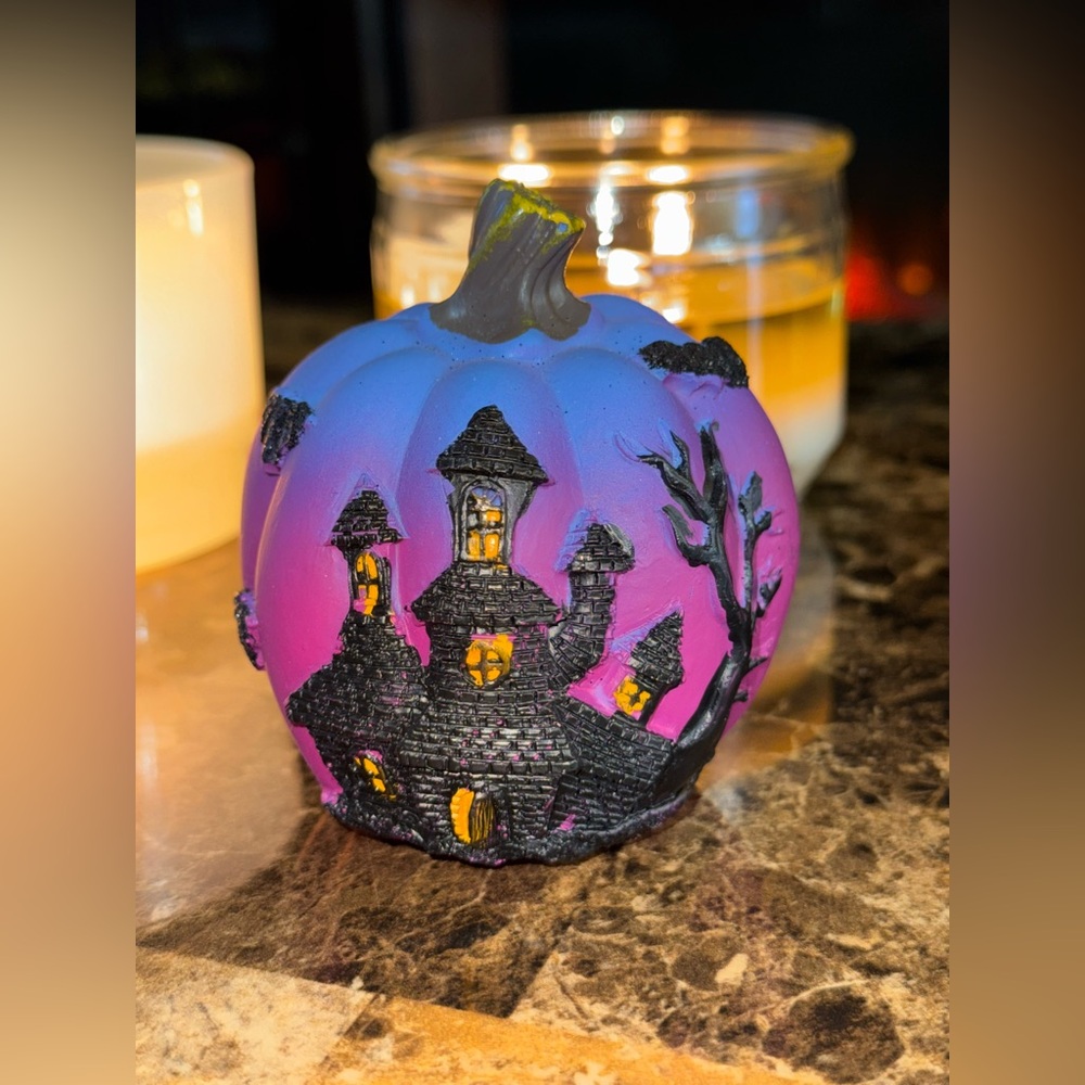 🎃 Haunted Castle Pumpkin Decor Gothic Halloween Cottagecore